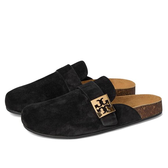 Tory Burch Suede Mellow Mule – Black - Picture 1 of 8